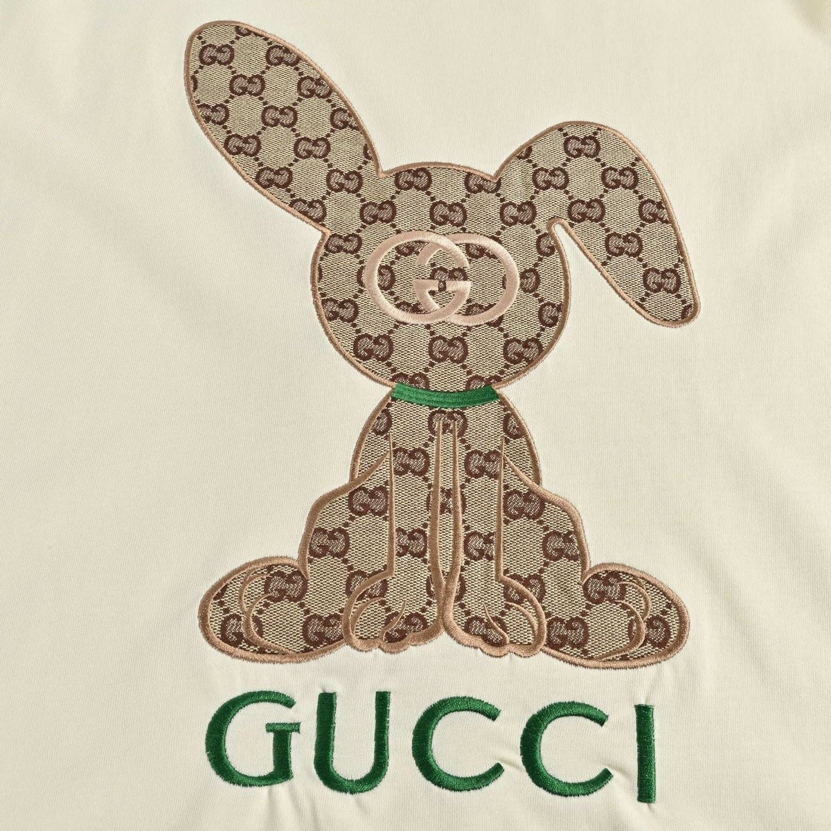 Monogram Rabbit T-Shirt - Cream