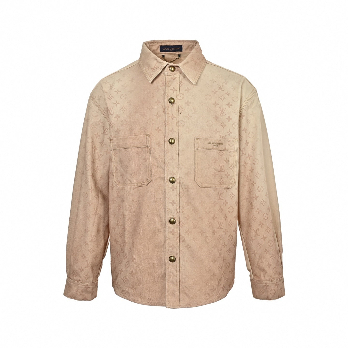 Monogram Denim Shirt | Sand Wash