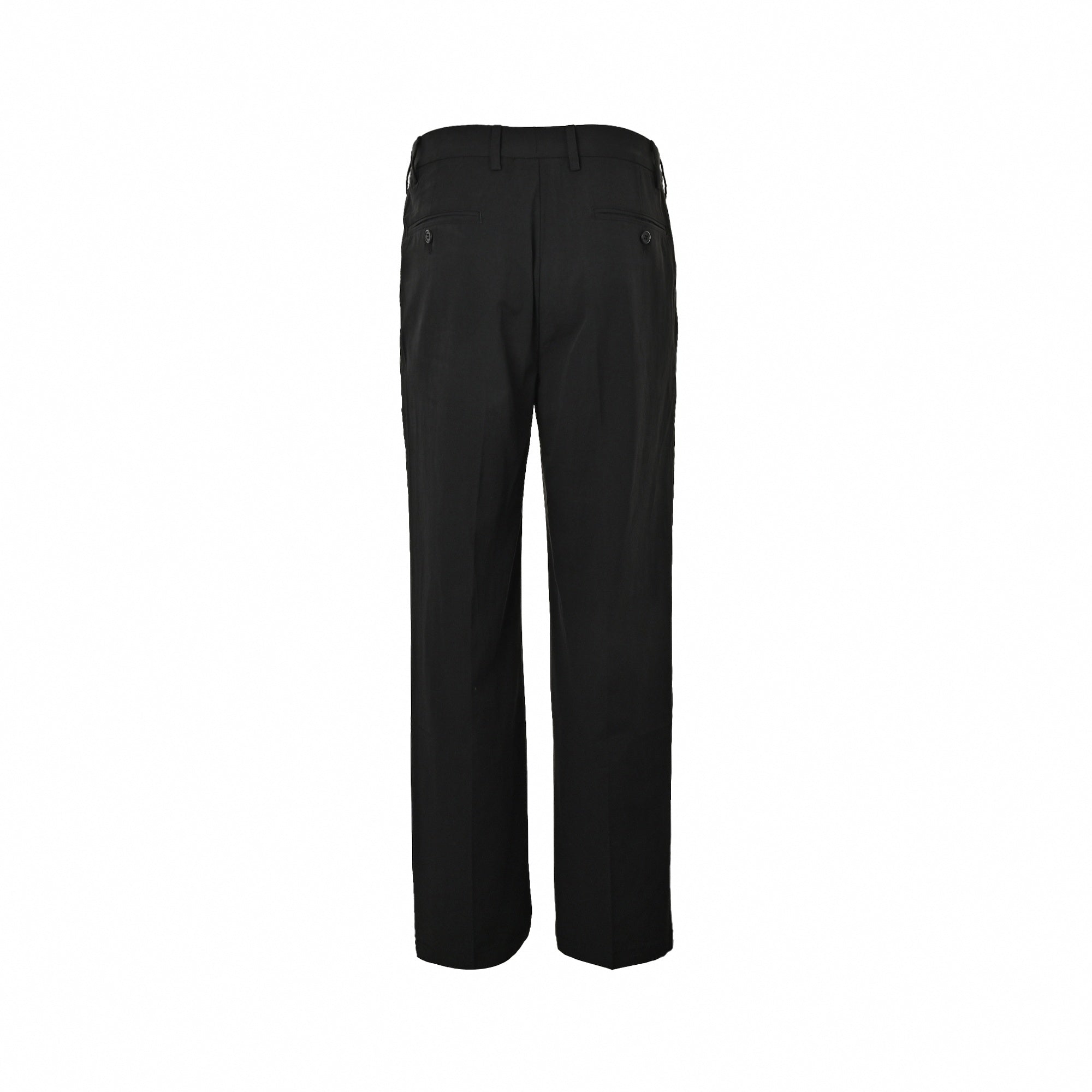 Gabardine Trousers with Triangle Logo | Black