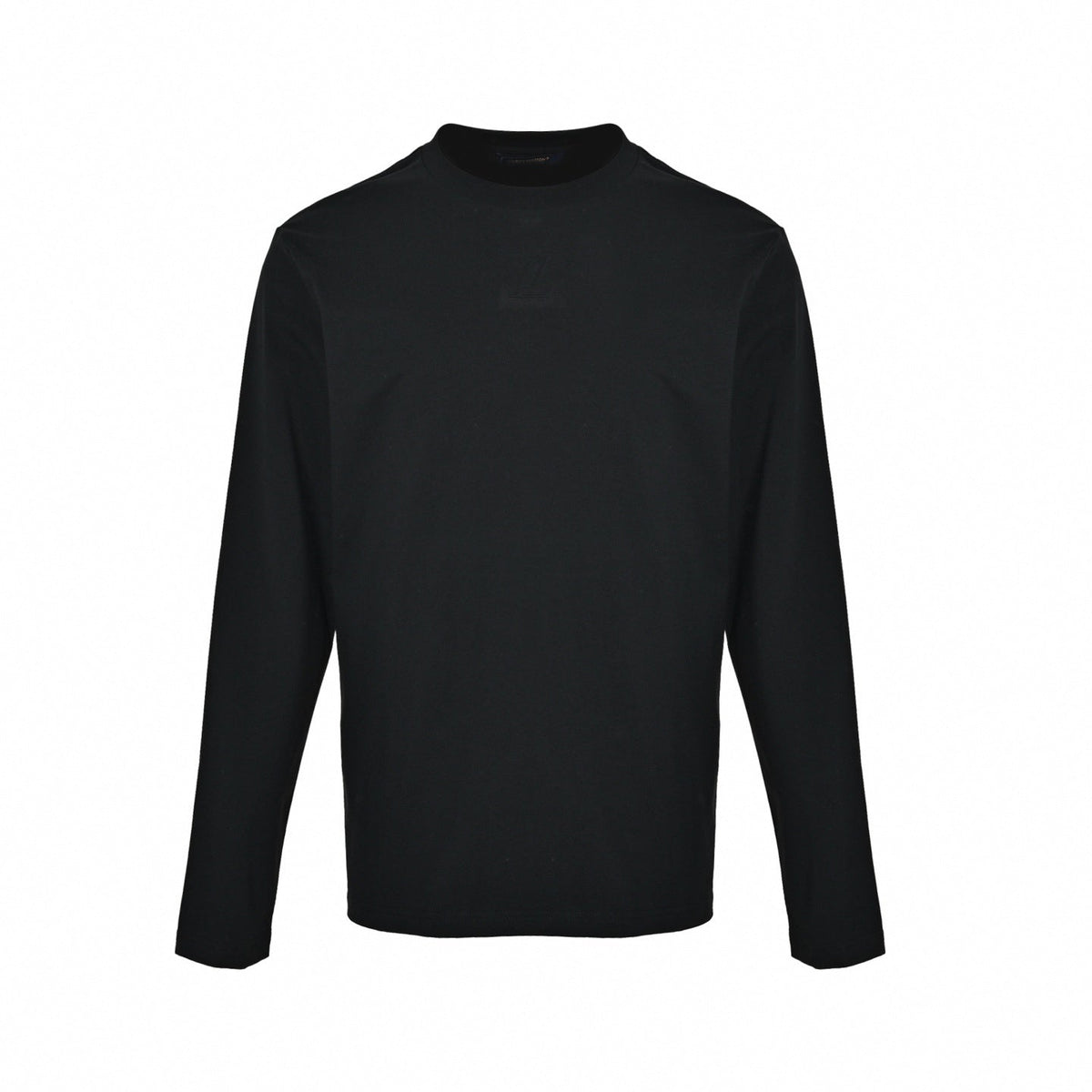 Embossed Logo Long-Sleeve T-Shirt - Black