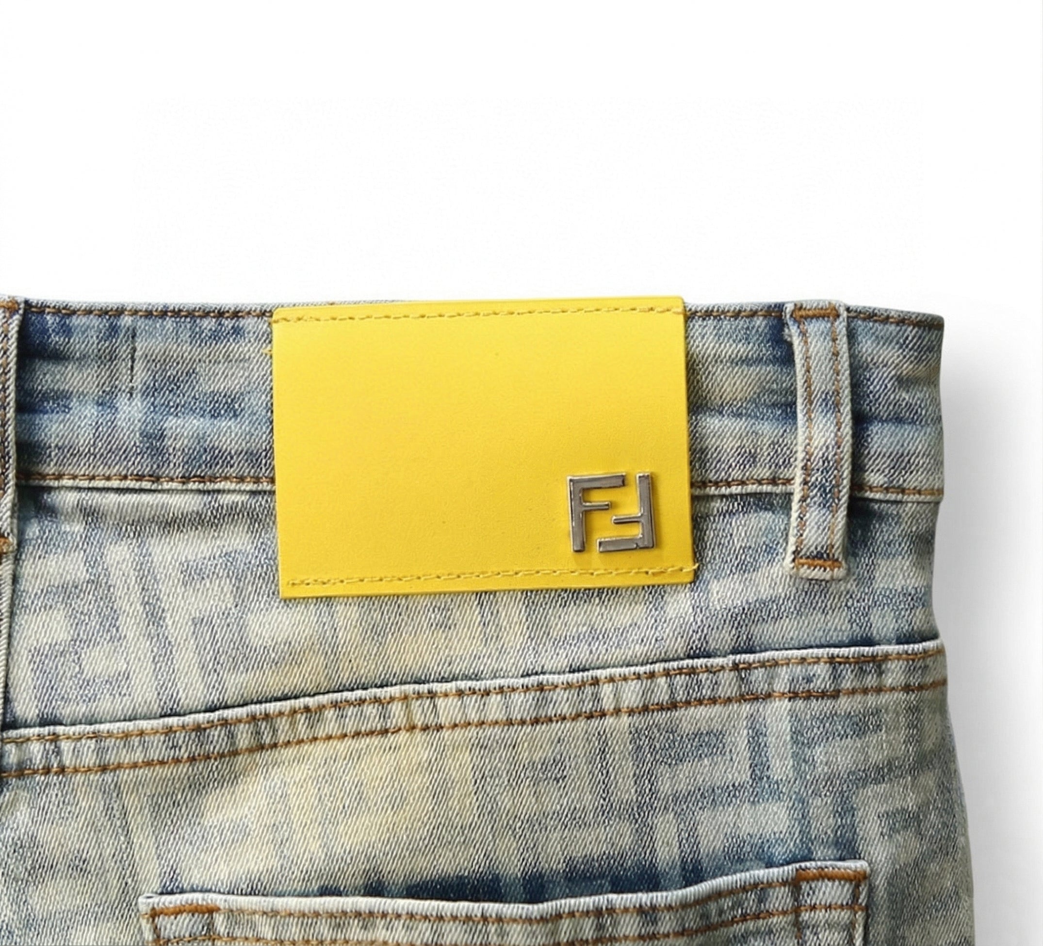 Zucca Monogram Jeans | Vintage Light Wash