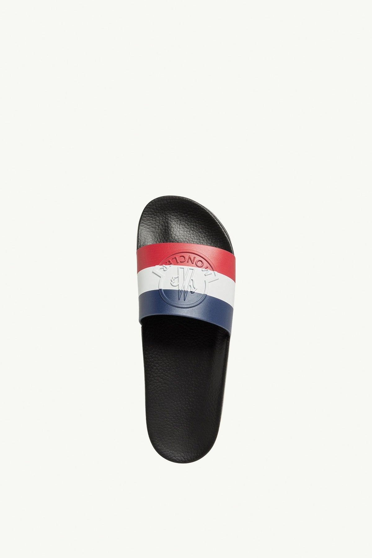 'Basile' Tricolor Rubber Slides | Black Footbed