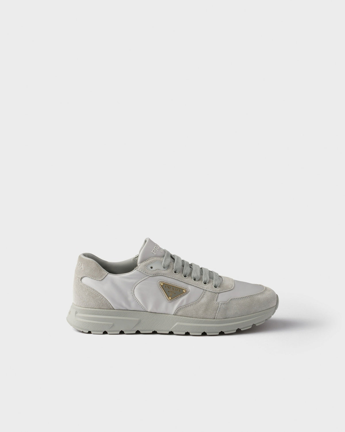 Re-Nylon and Suede Sneakers | Grey