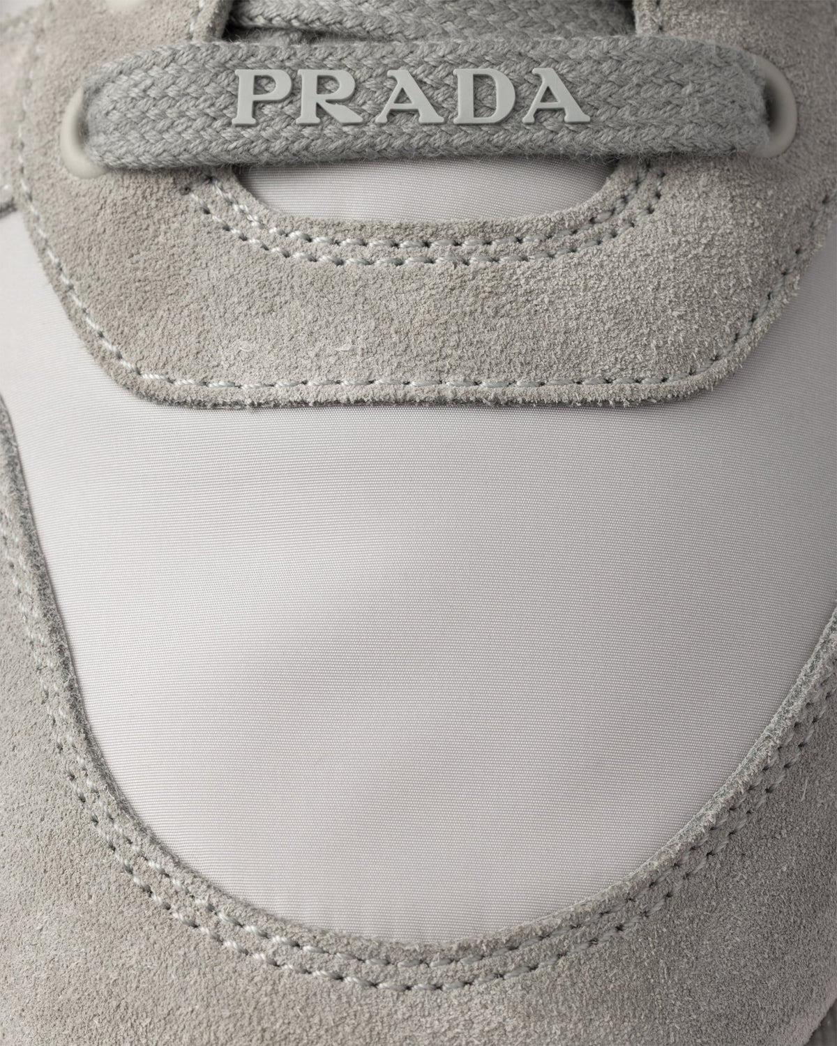 Re-Nylon and Suede Sneakers | Grey