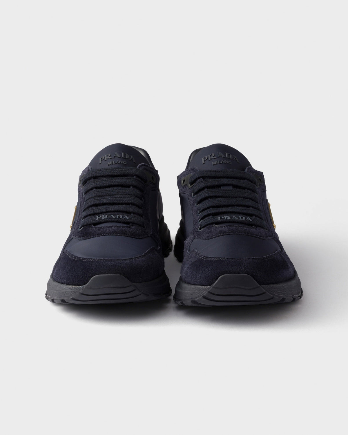Re-Nylon and Suede Sneakers | Navy