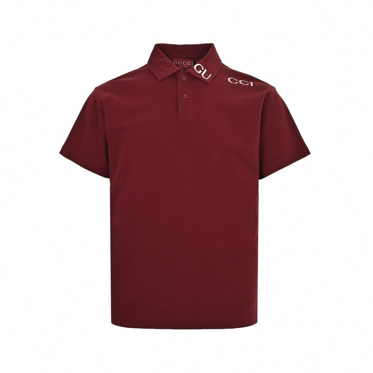 Embroidered Collar Polo Shirt