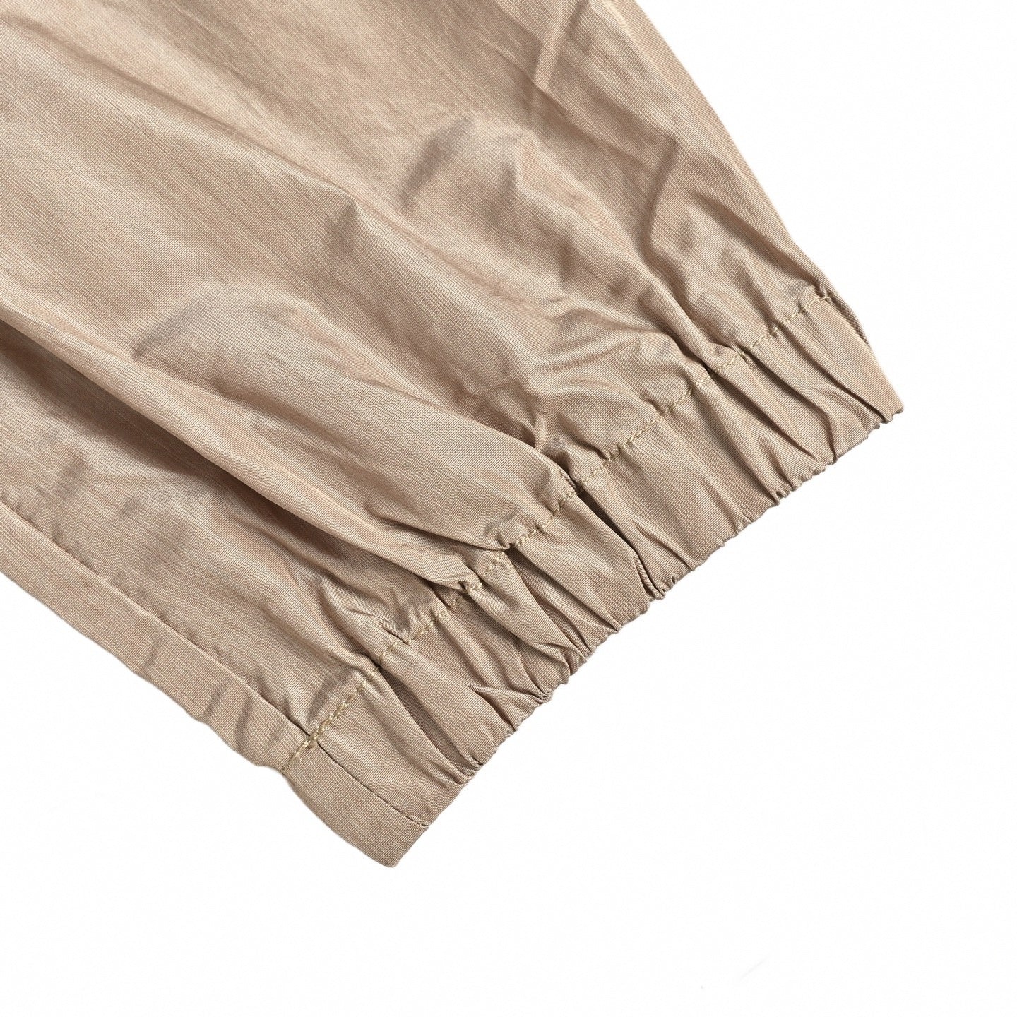 Gradient Check Windbreaker Jacket - Beige