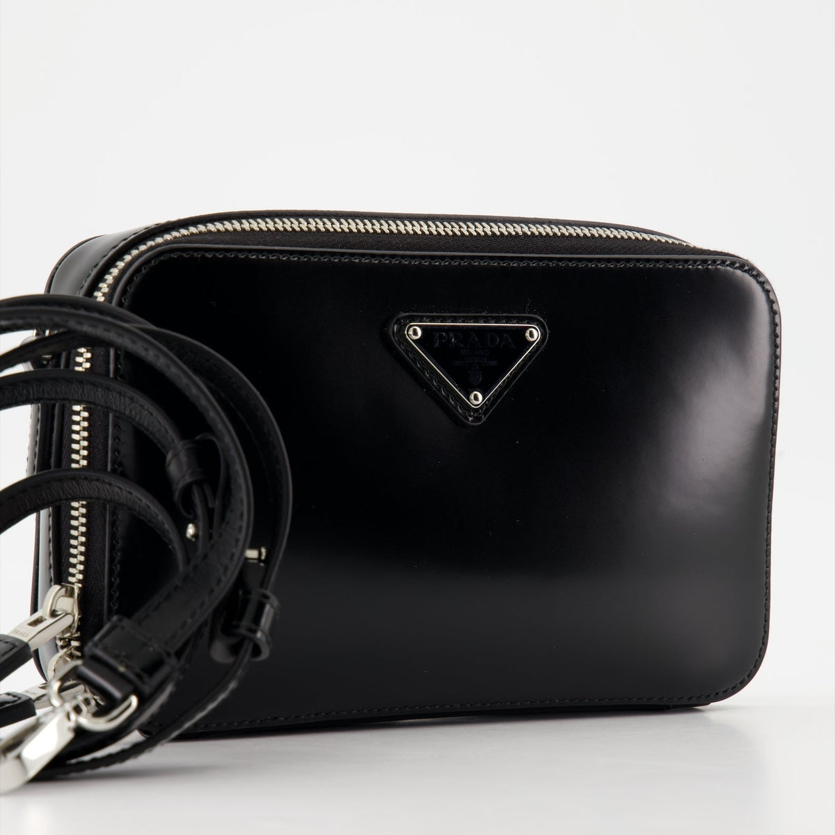 Brushed Leather Brick Bag
