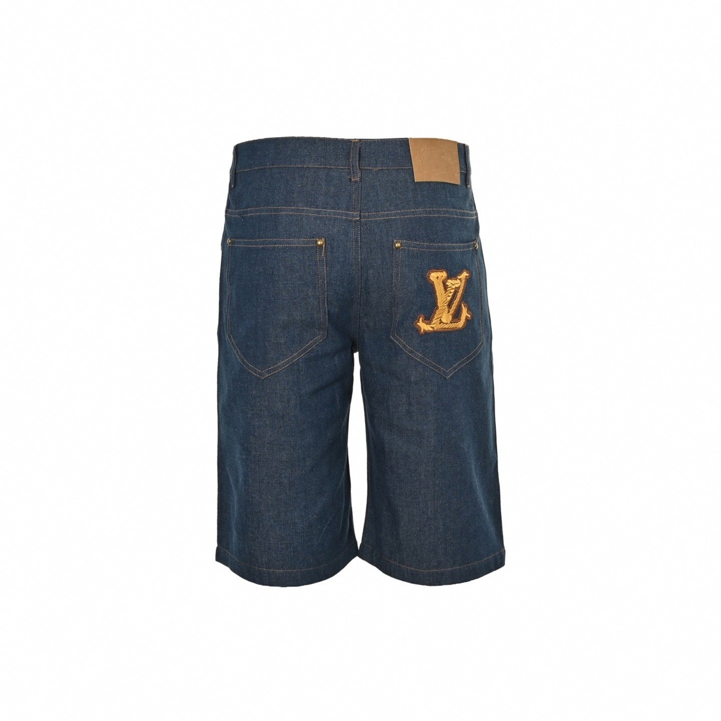 Embroidered Denim Shorts