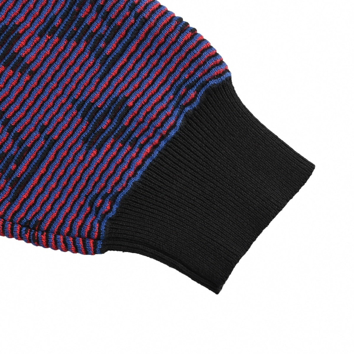 Gradient Monogram Ribbed Cardigan | Purple & Black