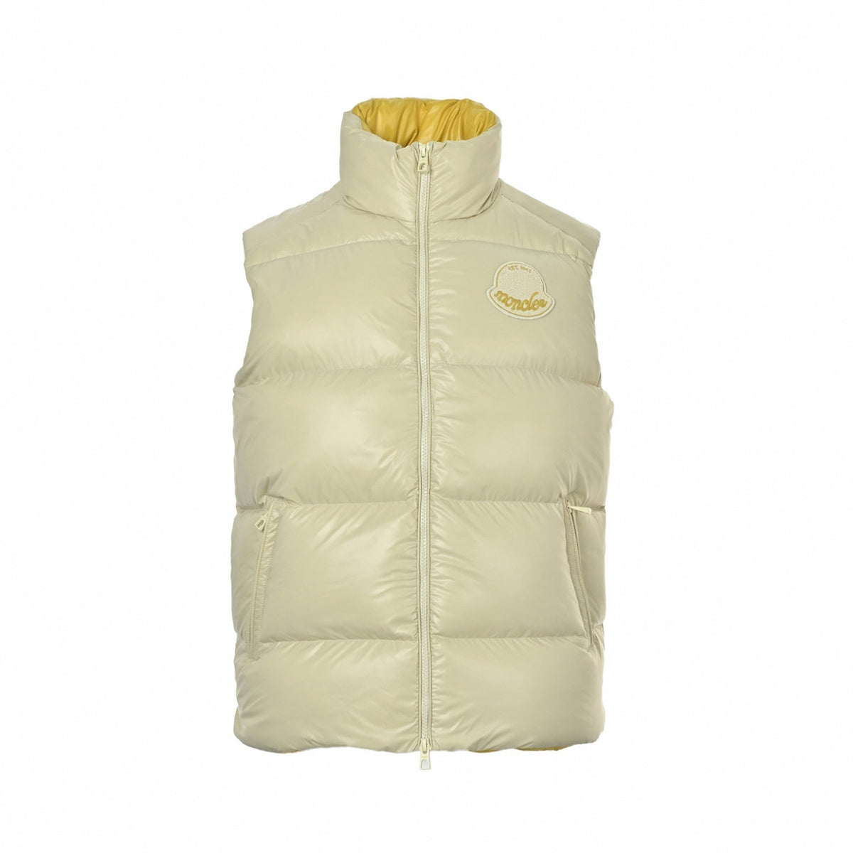 Logo-Patch High-Gloss Puffer Vest