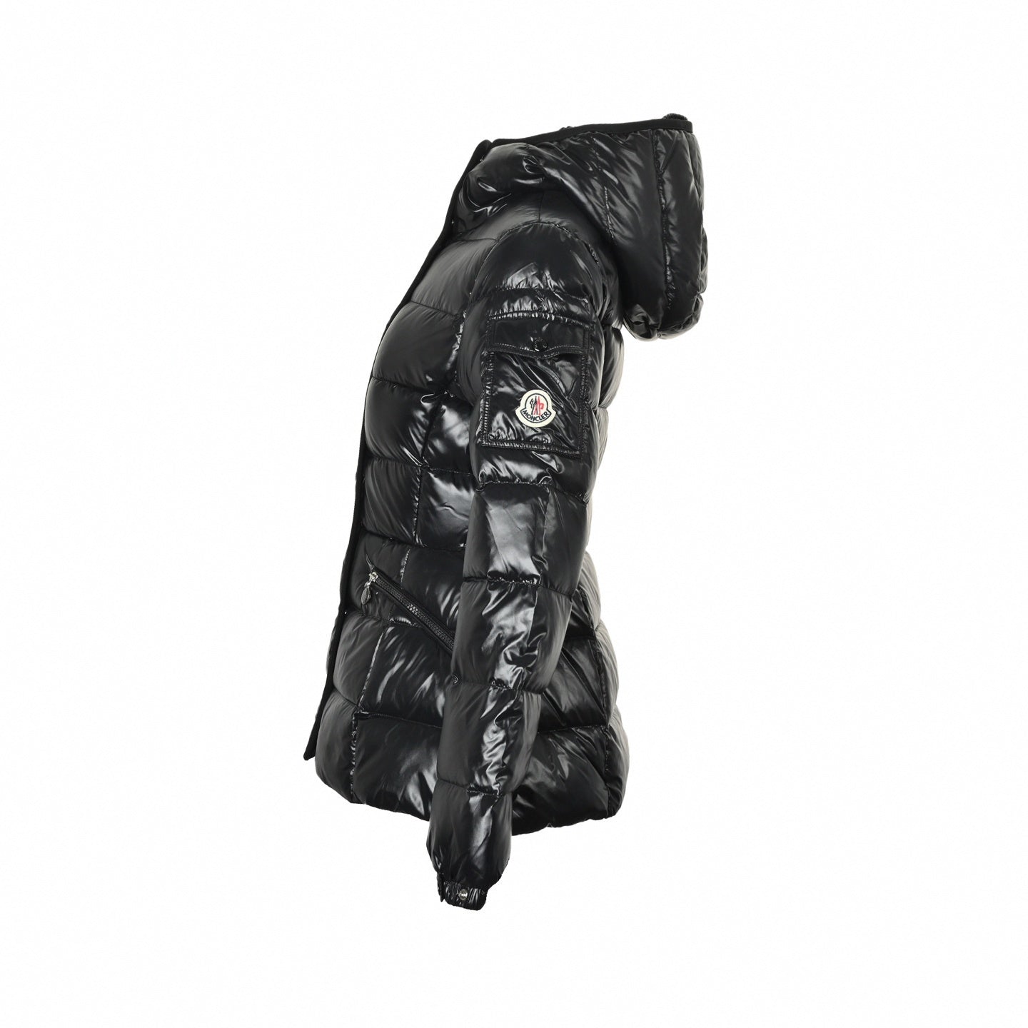 Glossy Hooded Puffer Jacket