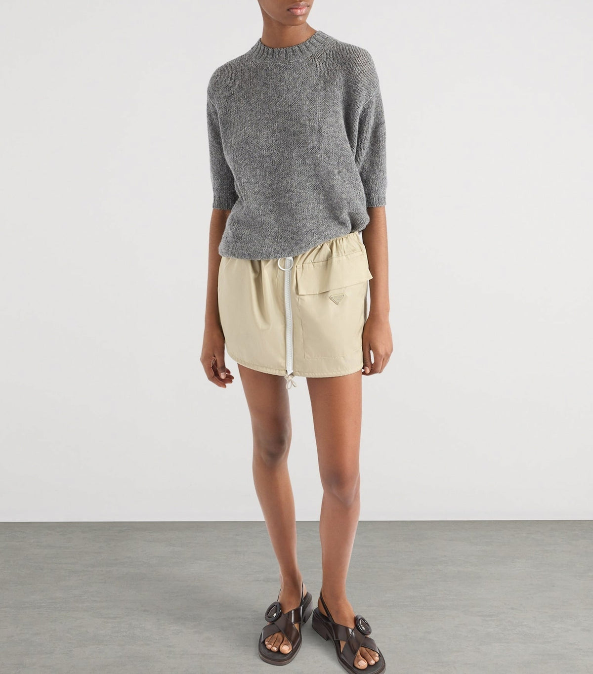 Re-Nylon Mini Skirt