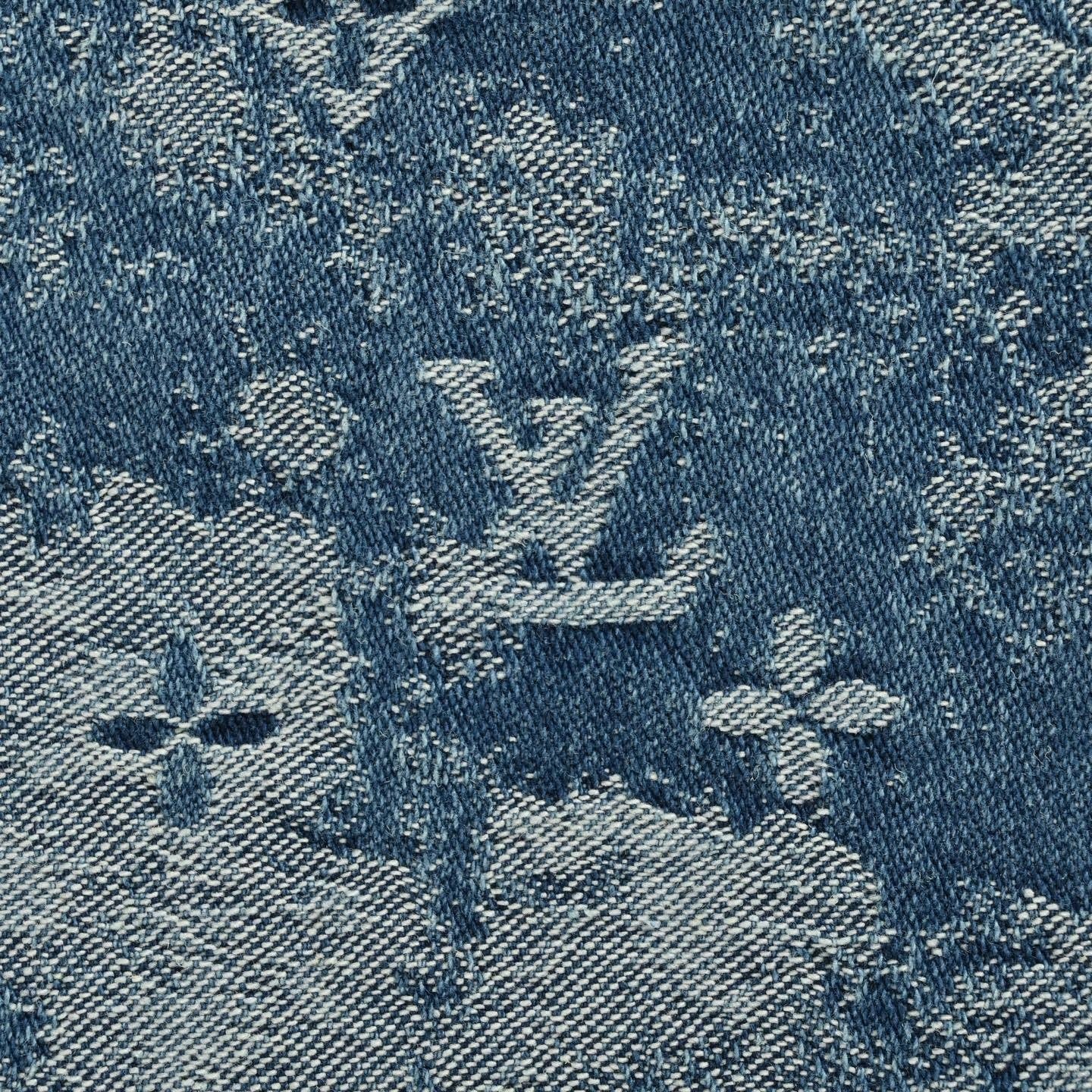 Monogram Cloud Jacquard Jeans | Blue