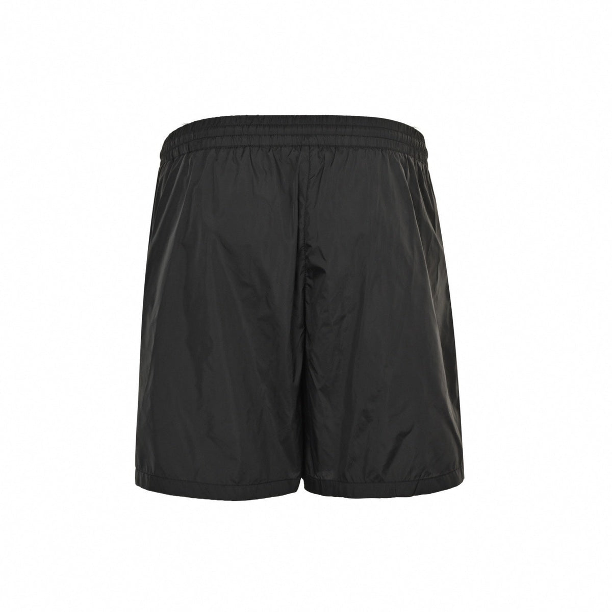 Enamel Triangle Logo Nylon Shorts | Black