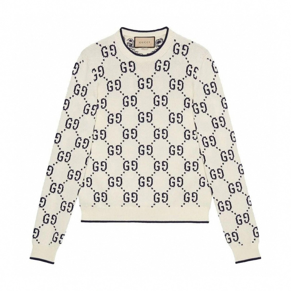 Cotton Wool Picot Trim Sweater