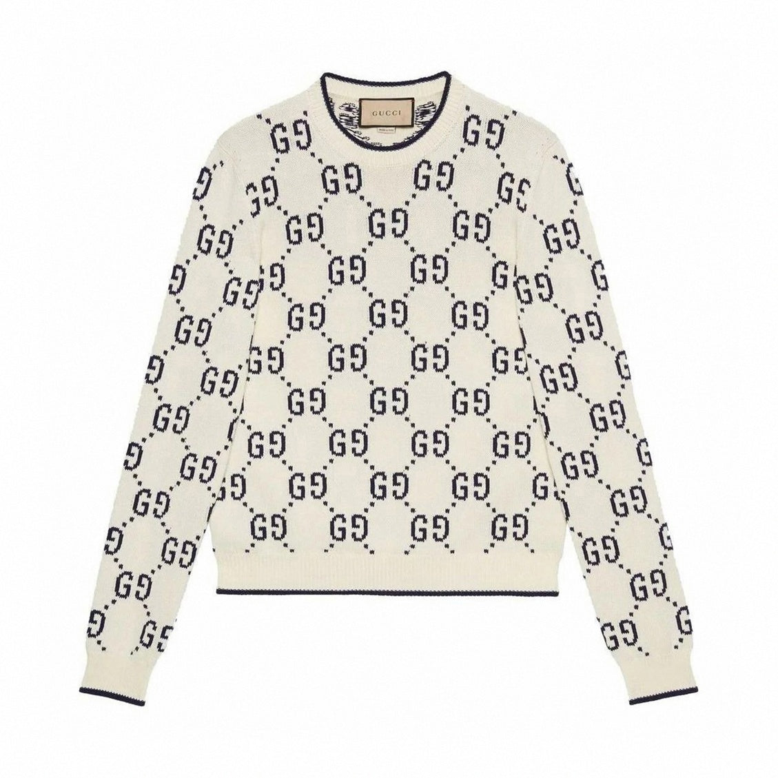 Cotton Wool Picot Trim Sweater