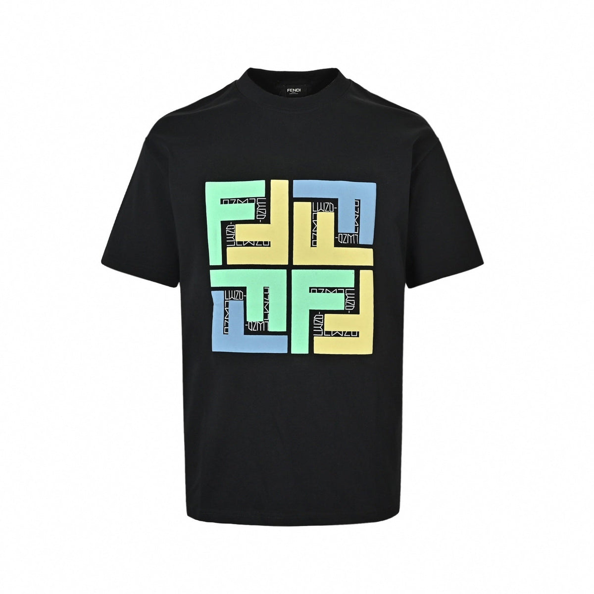 Geometric FF Logo T-Shirt | Black