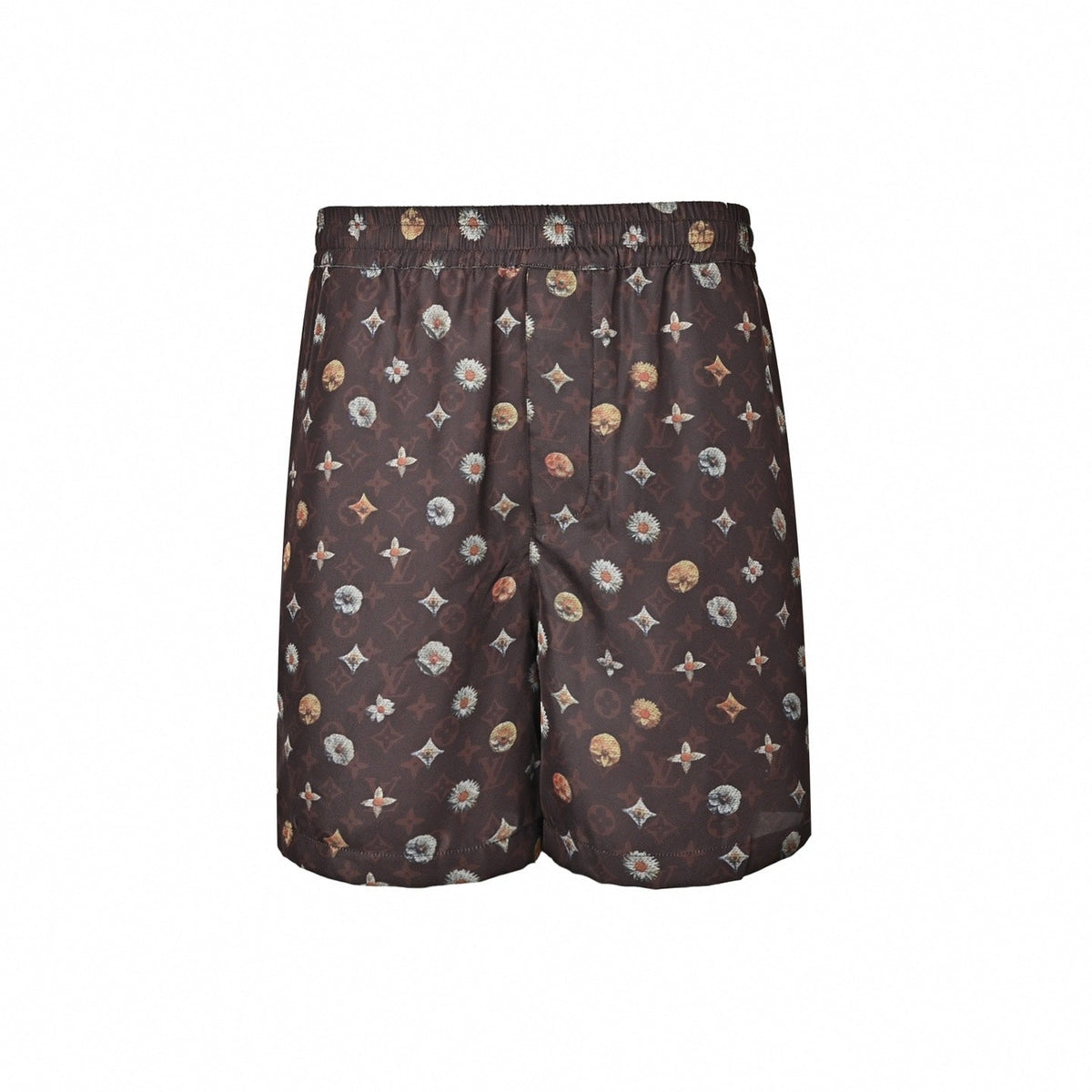 Floral Monogram Athletic Shorts