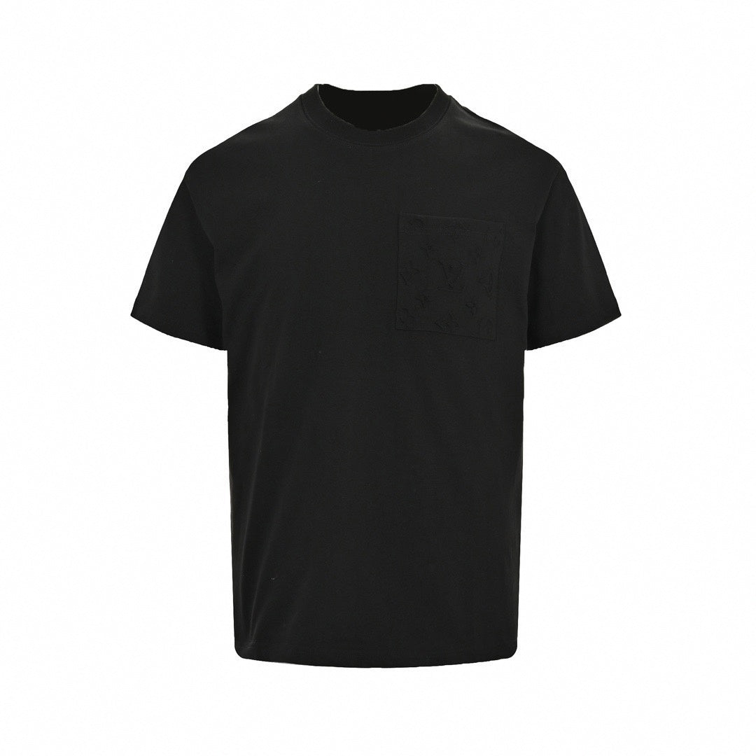 Monogram Shadow Pocket T-Shirt | Black
