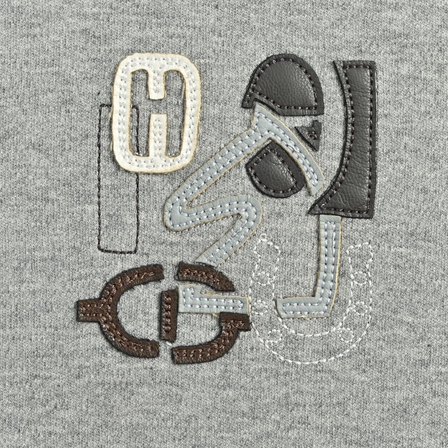 Equestrian Leather Appliqué T-Shirt