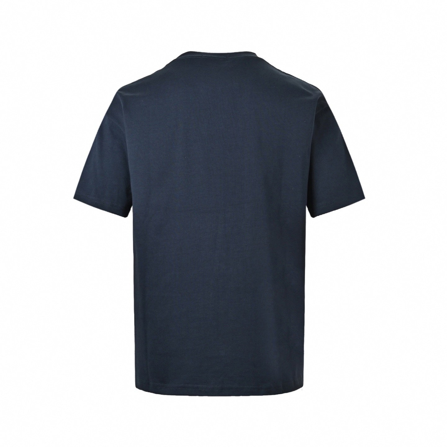 Minimalist Embroidered T-Shirt - Navy