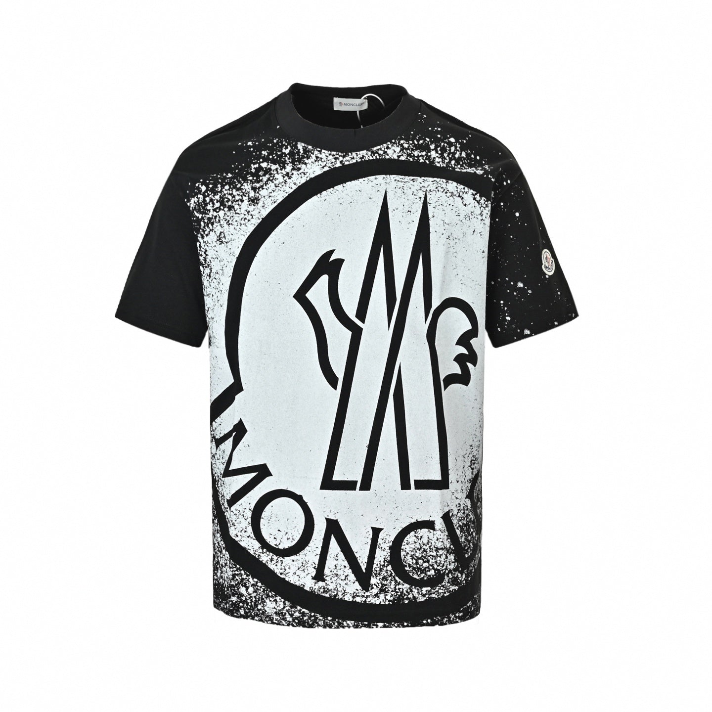 Distressed Splatter Logo T-Shirt | Black