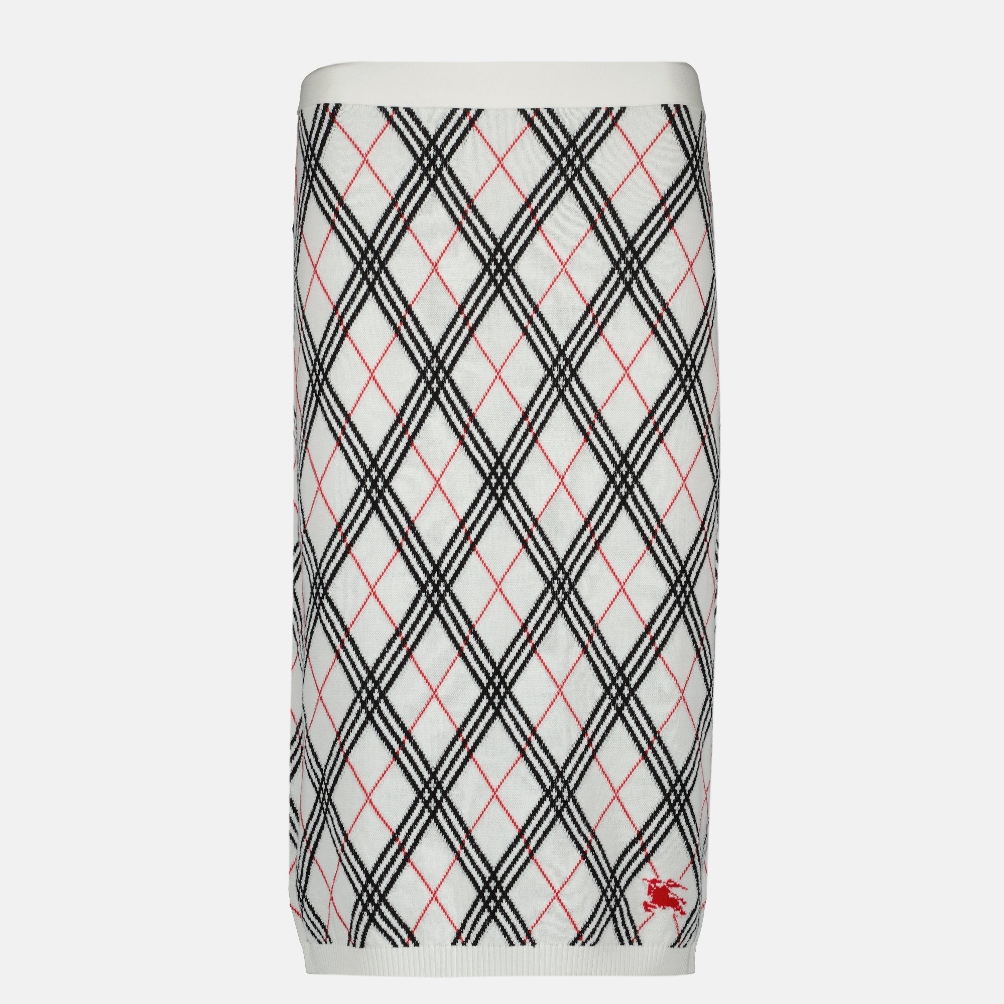 Midi Check Skirt