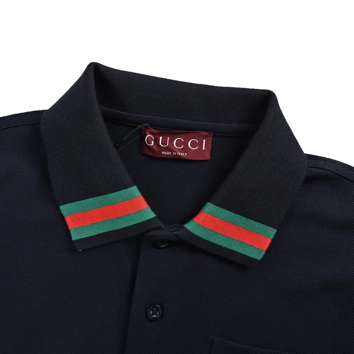 Web Stripe Collar Polo