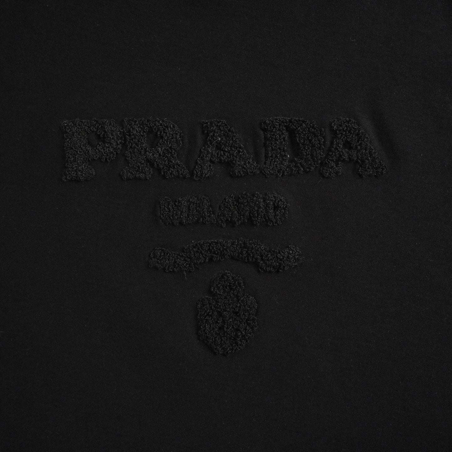 Tonal Terry Logo T-Shirt - Black