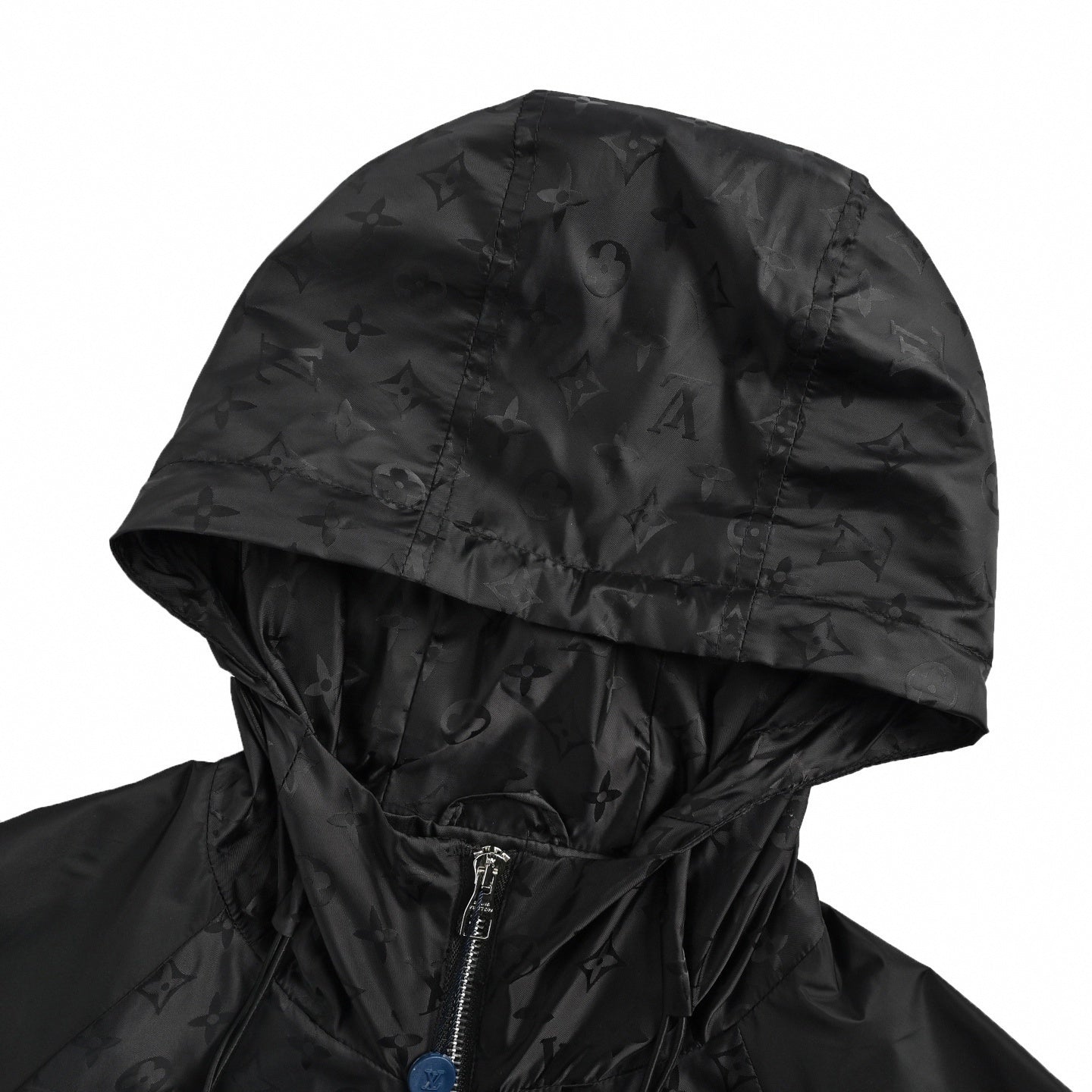 Monogram Windbreaker | Black & Grey | Slim Fit