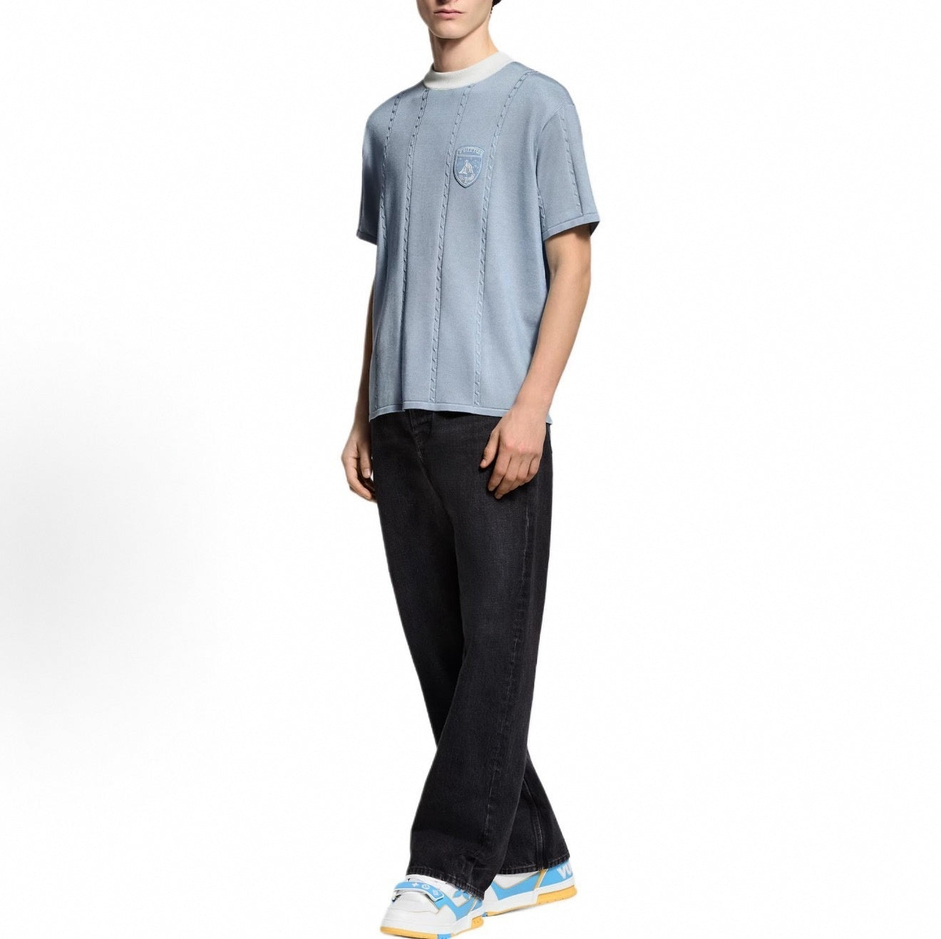 Nautical Crest Knit T-Shirt
