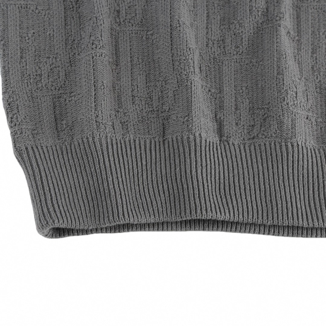 Oblique Jacquard Knit Sweater