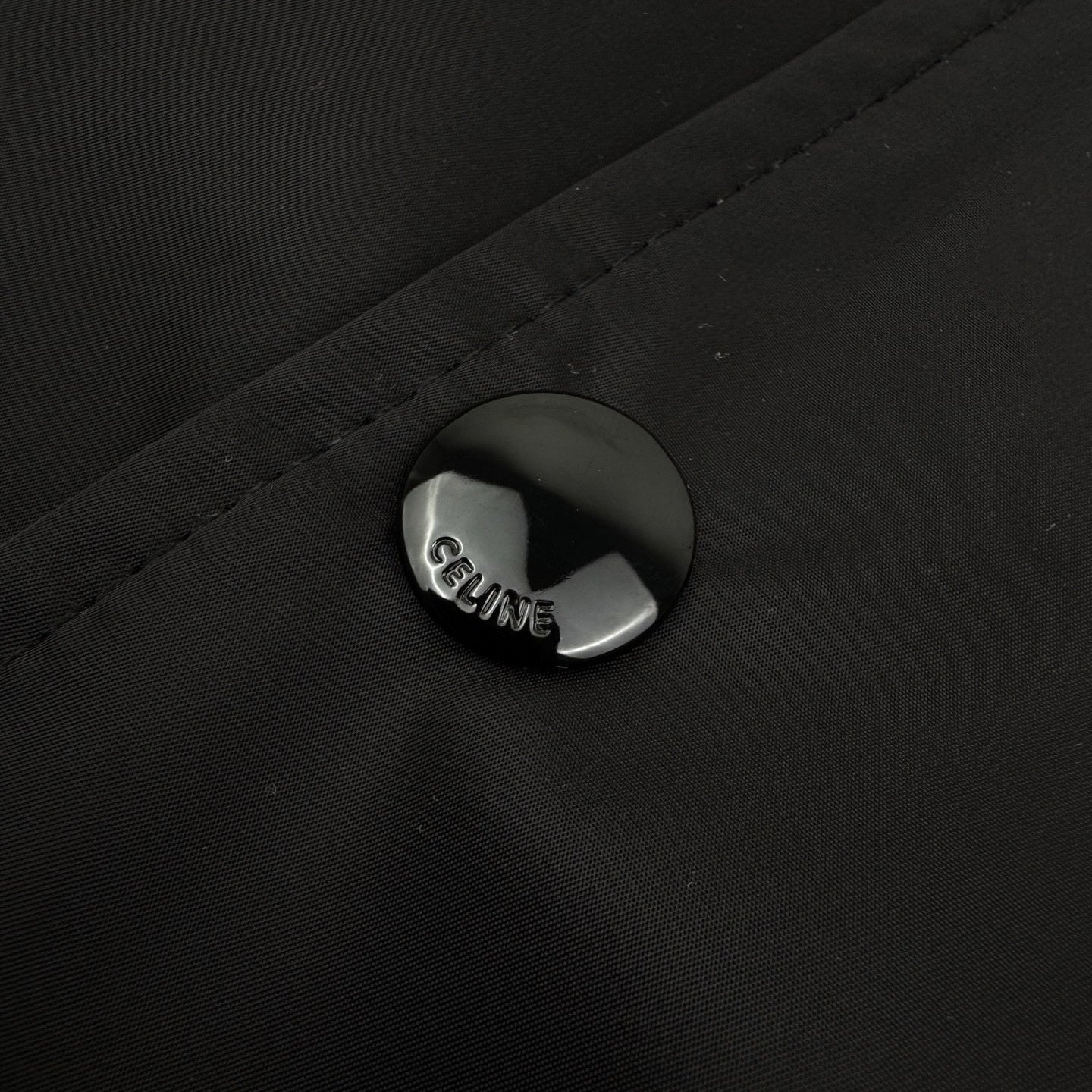 Triomphe Logo Striped Satin Jacket | Black