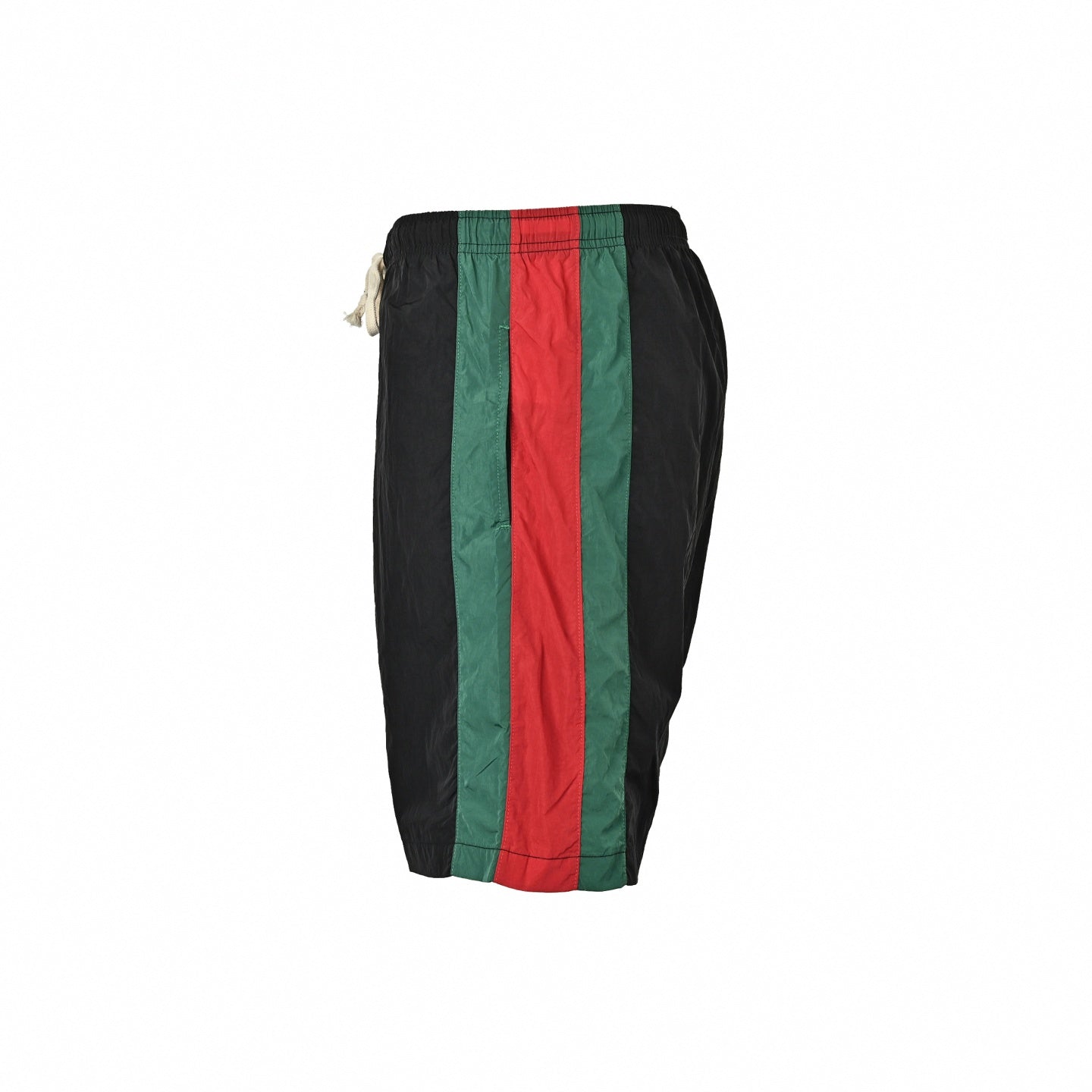 Web Stripe Track Shorts | Black