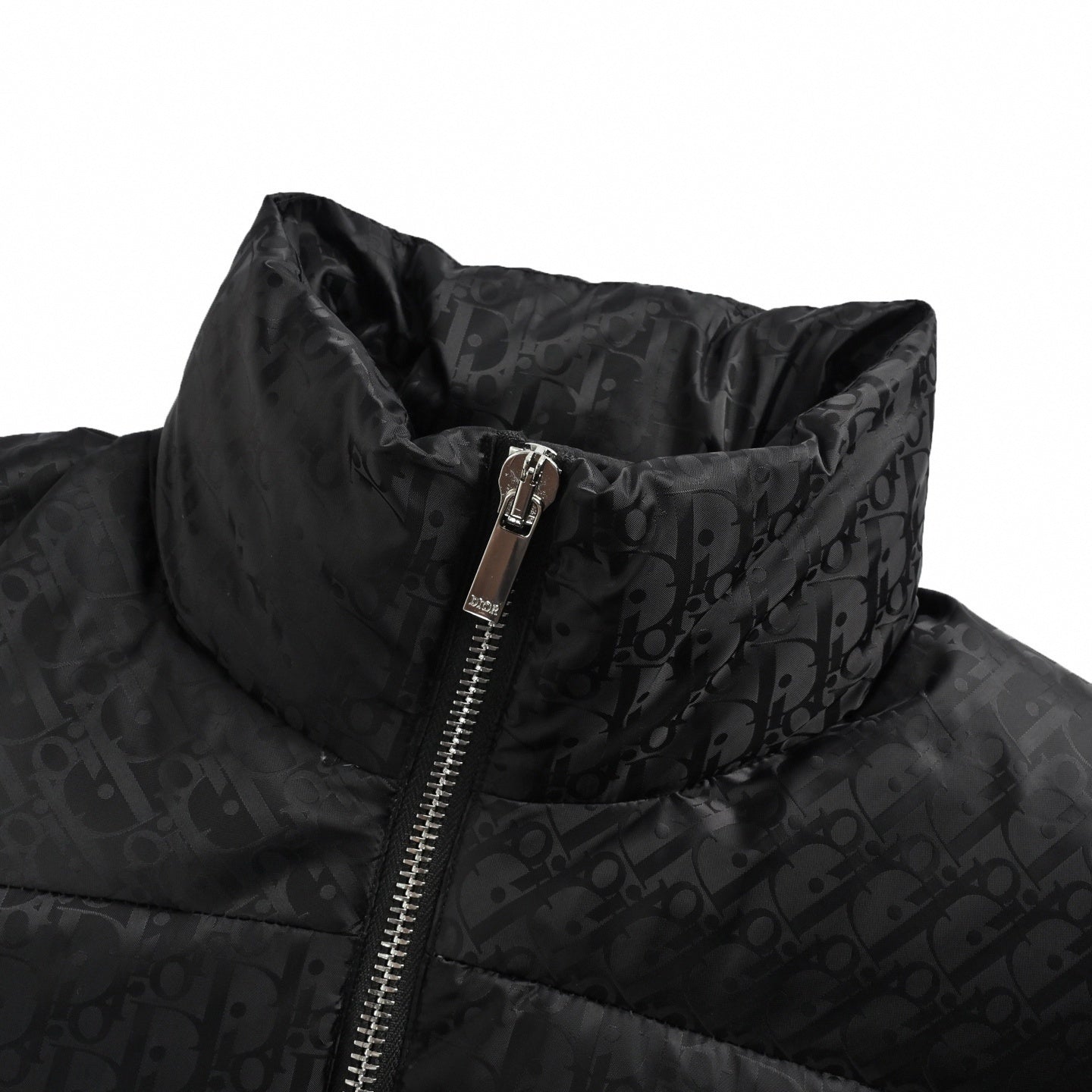 Oblique Tonal Jacquard Puffer