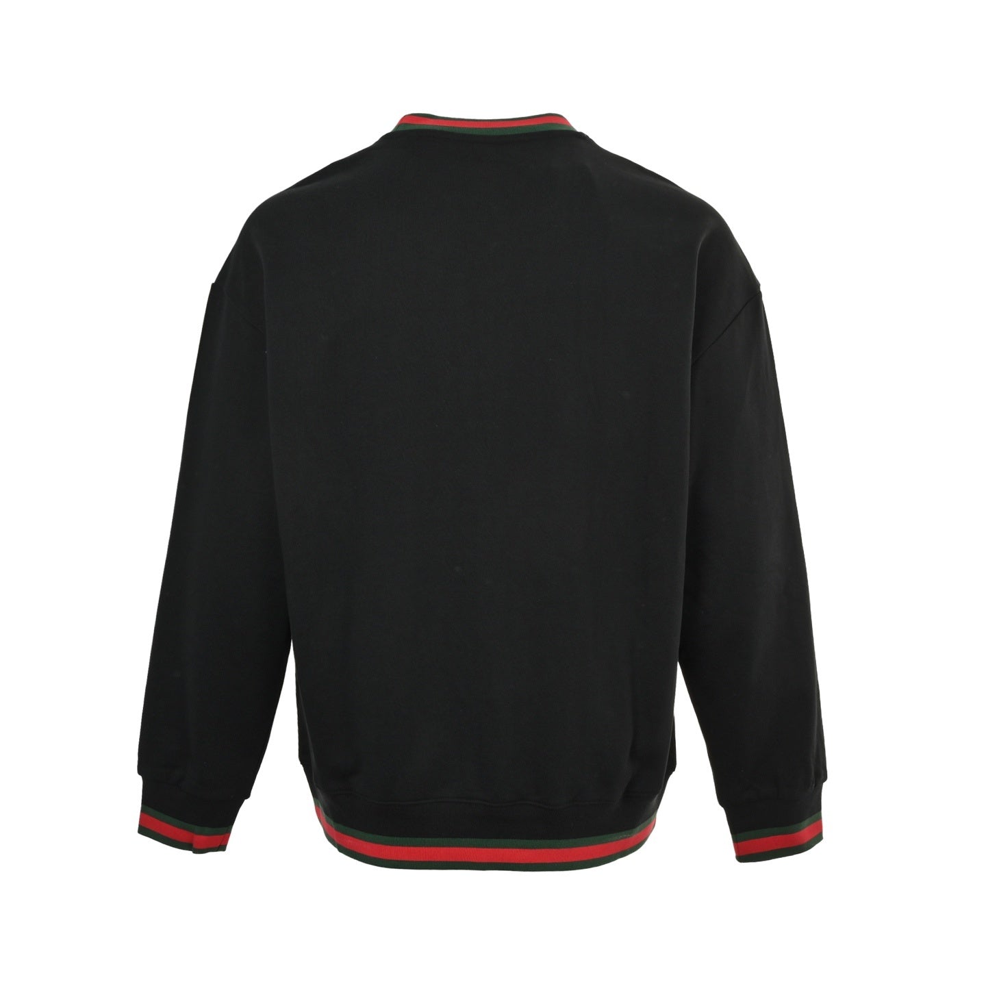 Embroidered Logo Web Trim Sweatshirt | Black