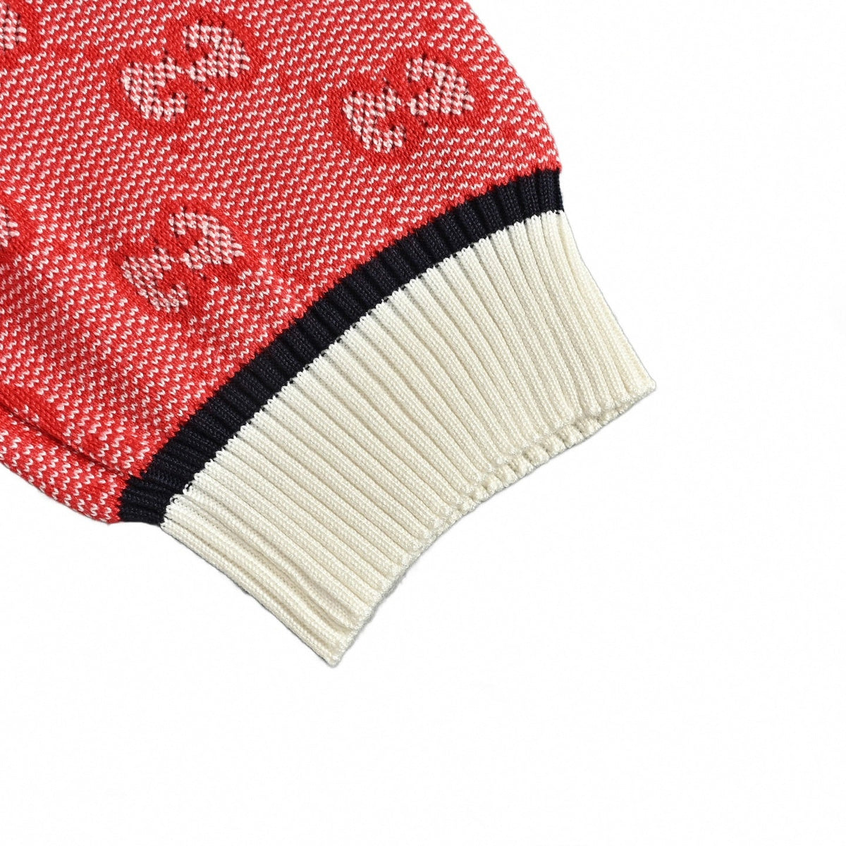 GG Monogram Knit T-Shirt | Red