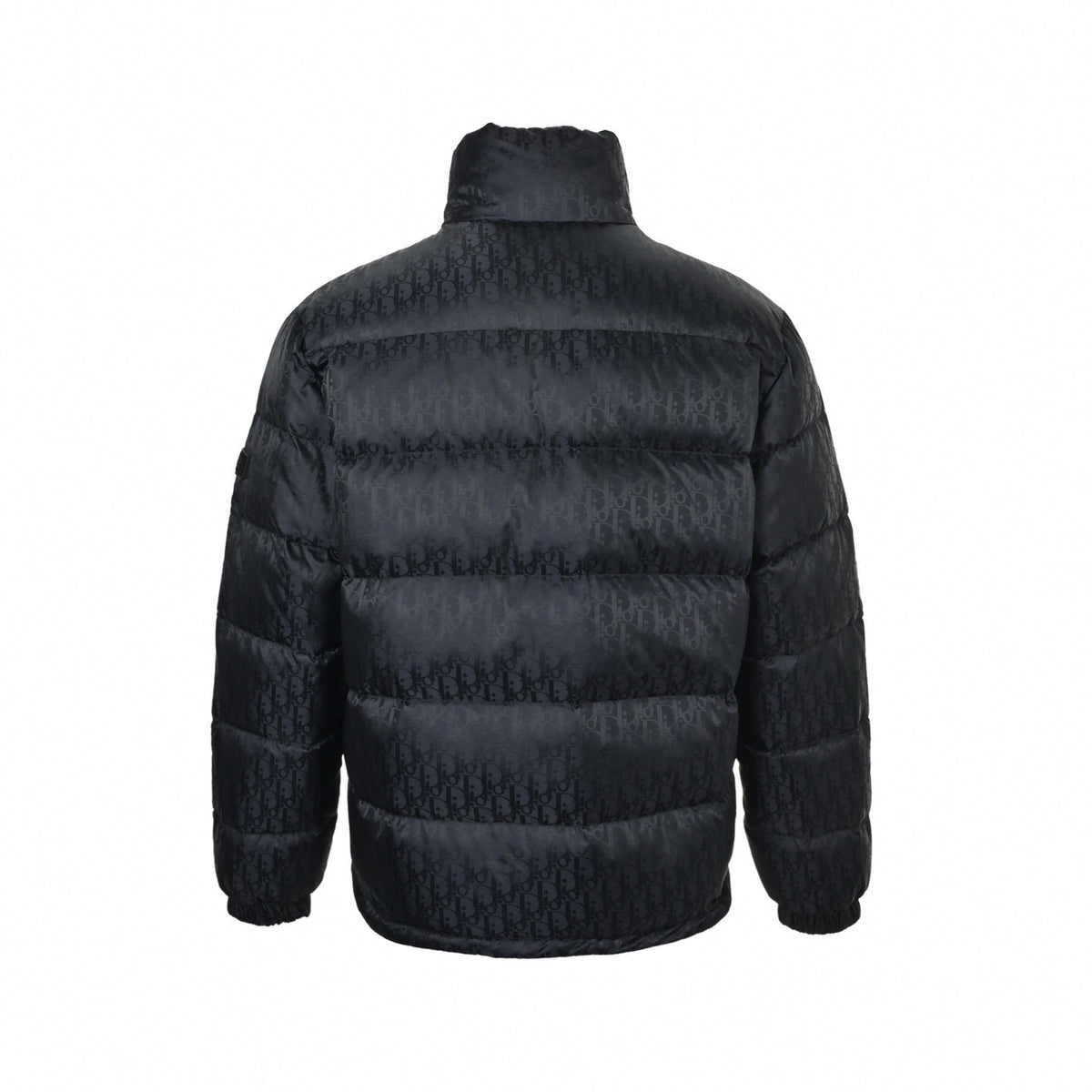 Oblique Tonal Jacquard Puffer