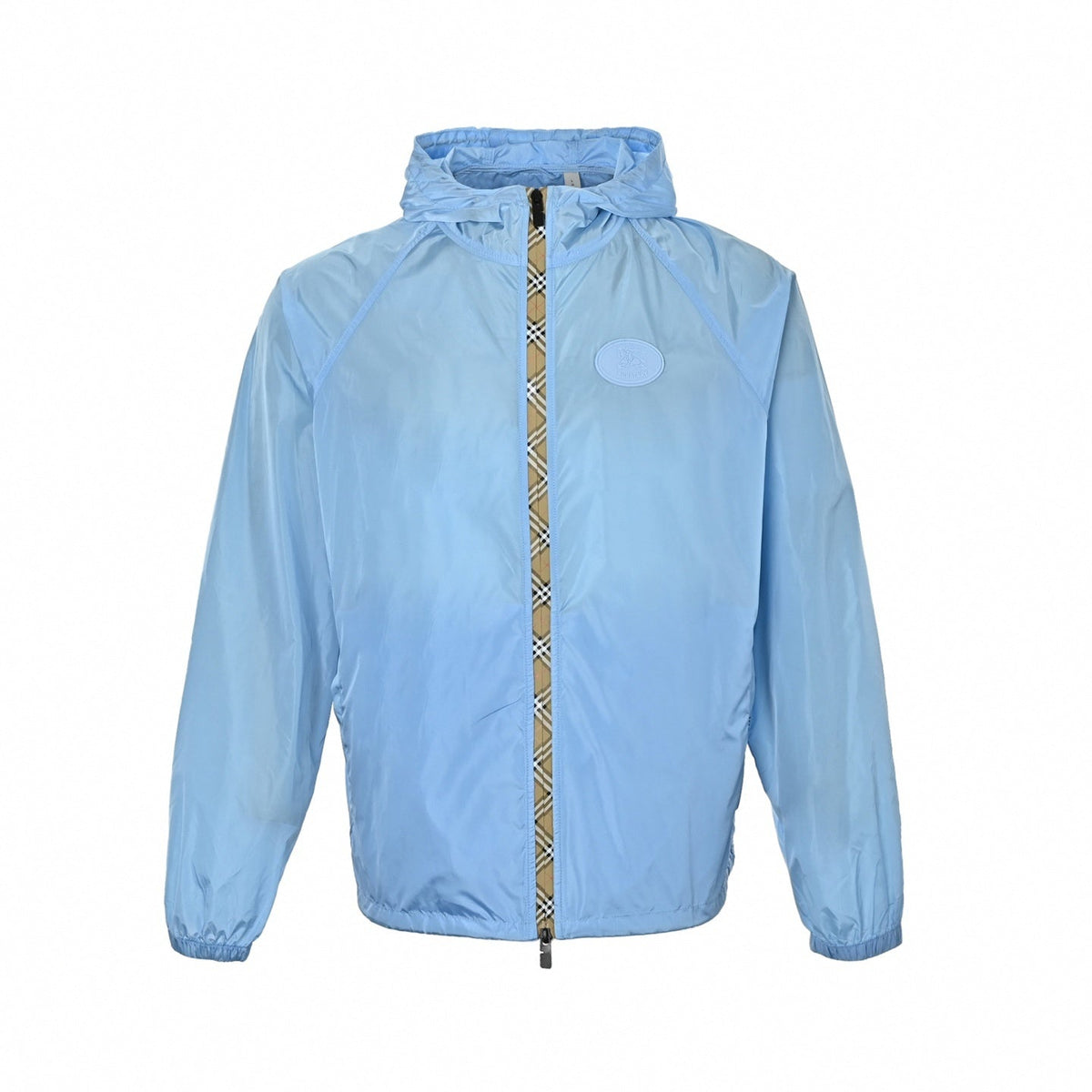 Vintage Check Trim Windbreaker | Light Blue