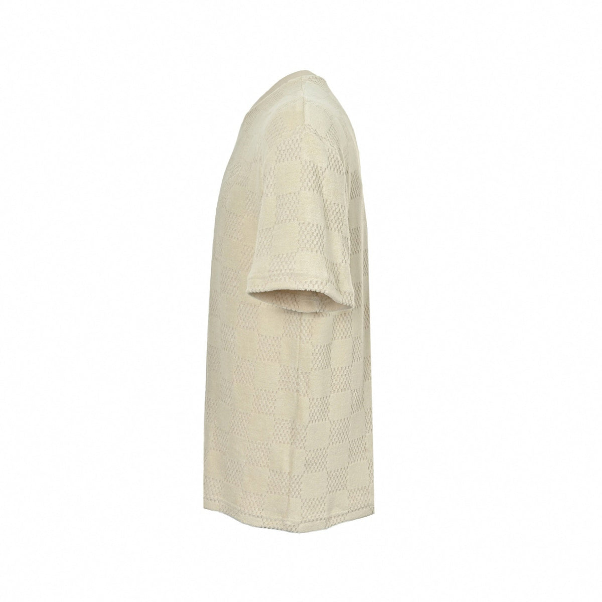 Damier Cotton Toweling Set | Beige