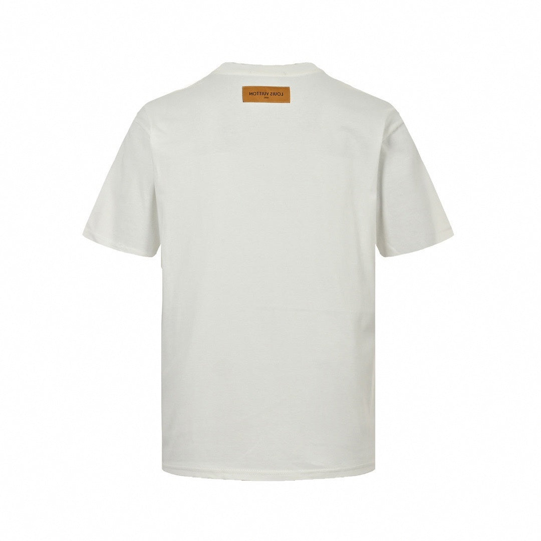 Raised LV Patch T-Shirt - White