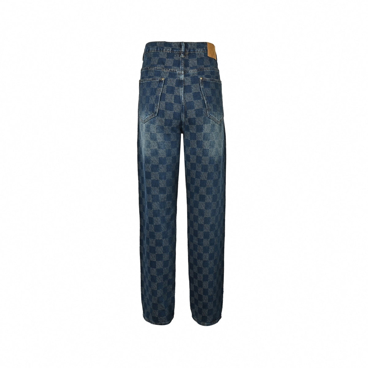 Damier Signature Denim Jeans | Indigo Wash