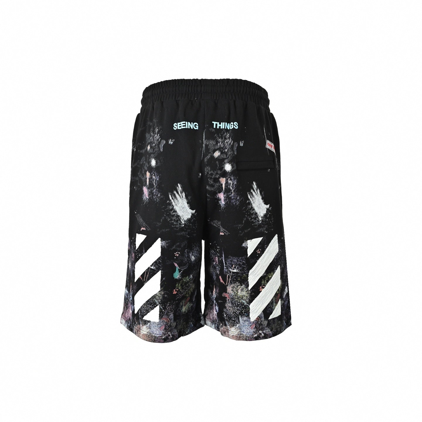 "Seeing Things" Galaxy Sweat Shorts | Black