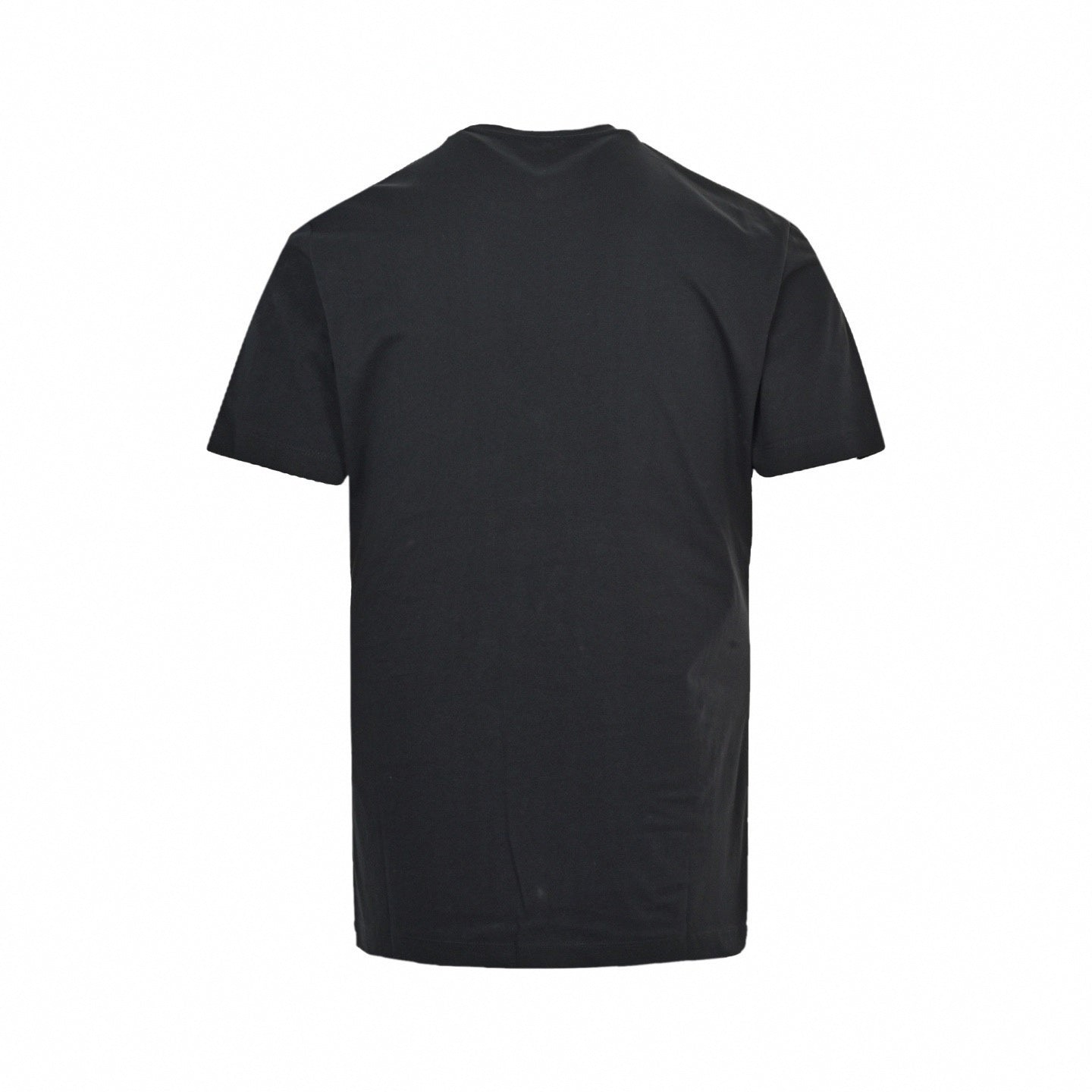 'Via Gesù 12' Flame Logo T-Shirt - Black
