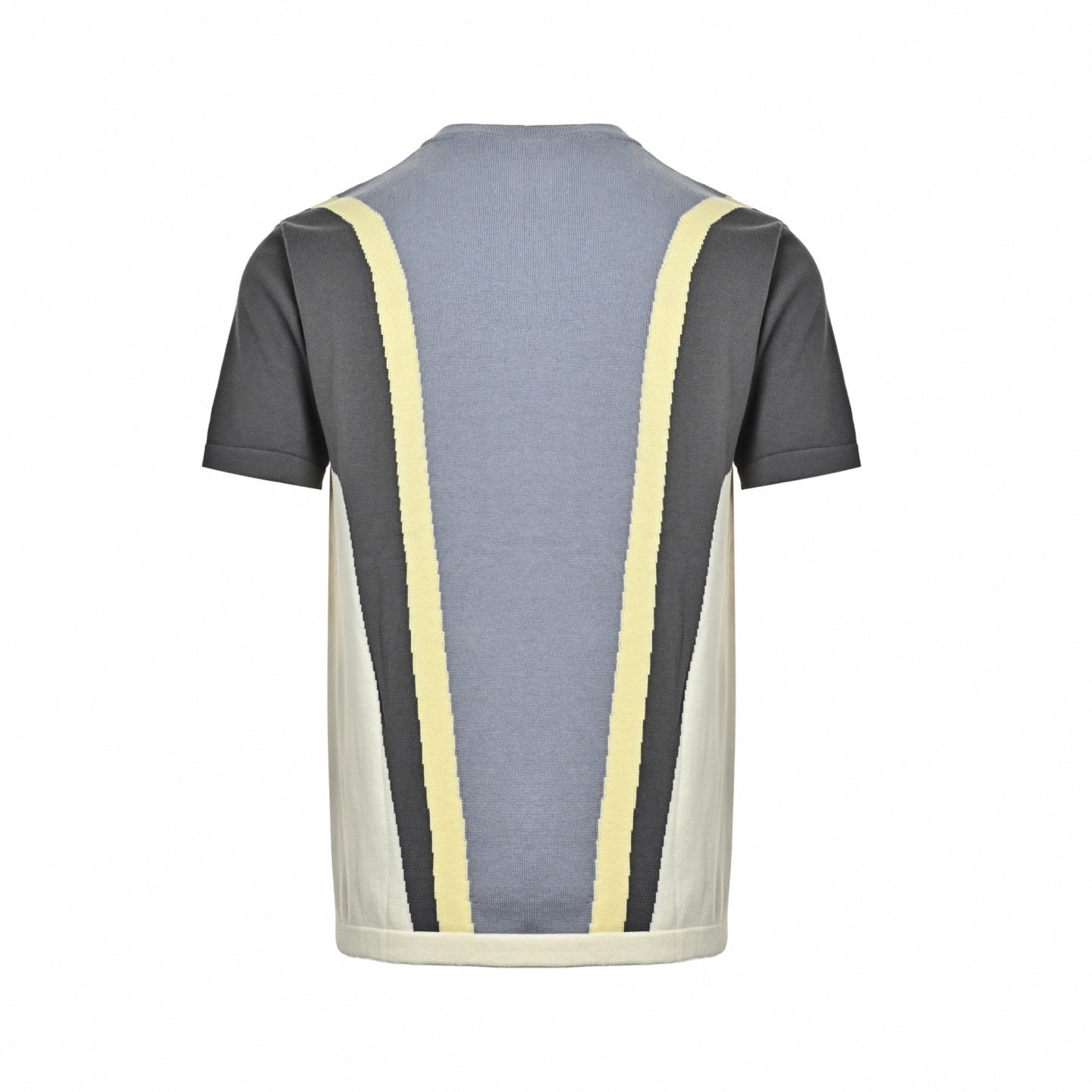 Embossed LV Color-Block T-Shirt | Blue-Grey