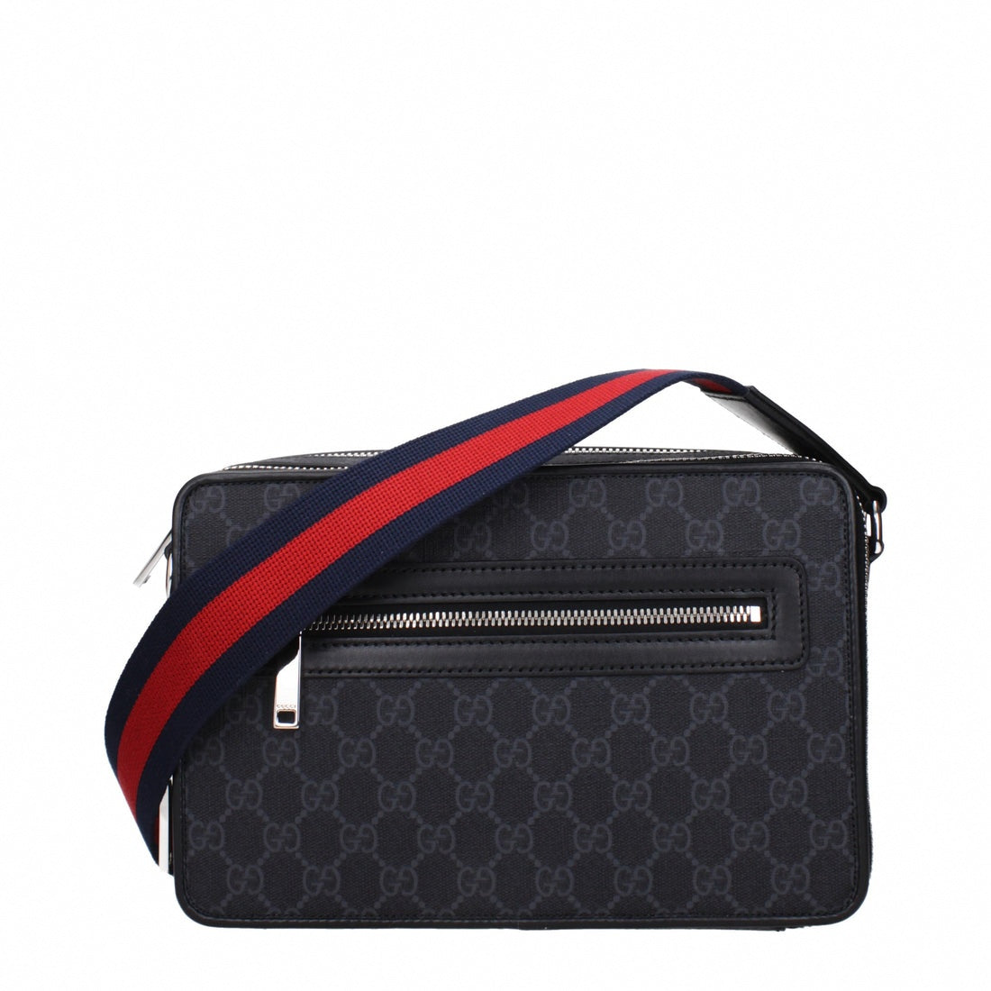 GG Supreme Web Messenger Bag | Black & Grey