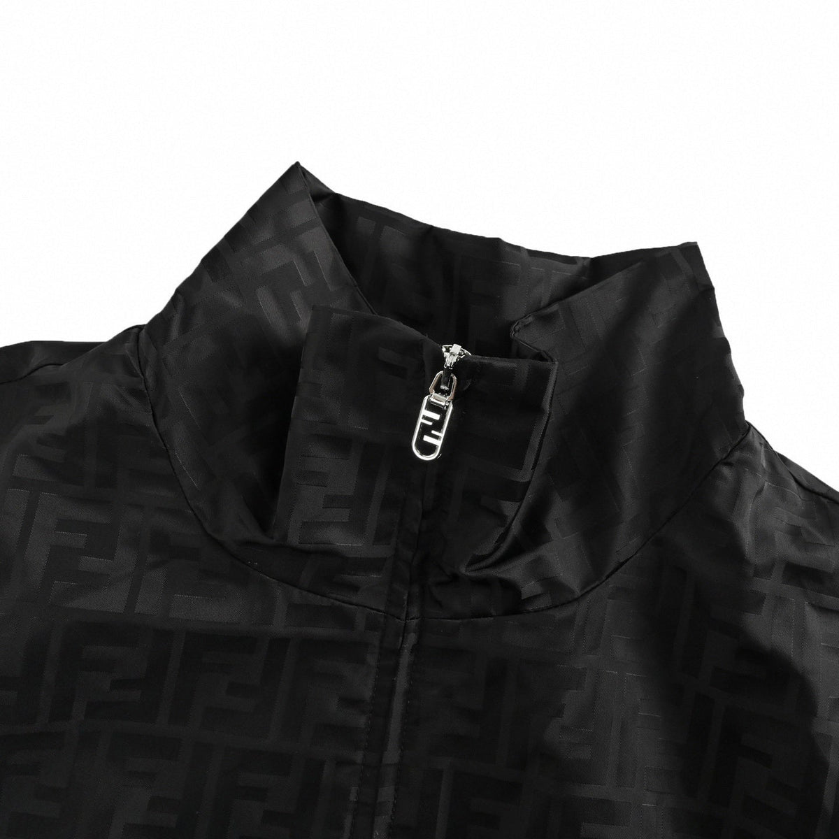 Tonal FF Monogram Zip Track Jacket | Black