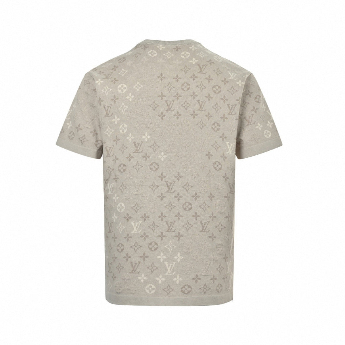 Monogram Jacquard Knit T-Shirt - Beige