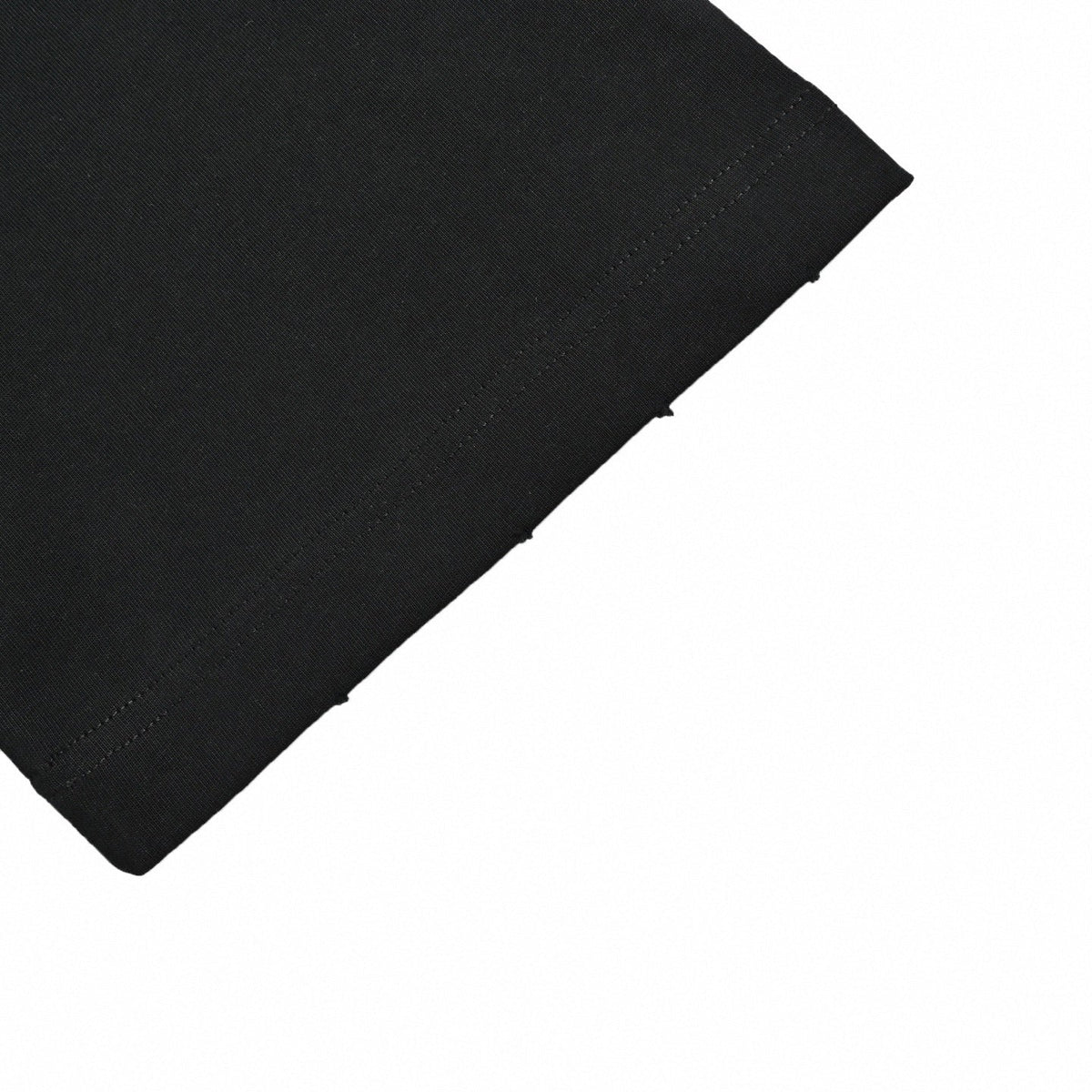 Distressed Offset Logo T-Shirt | Black